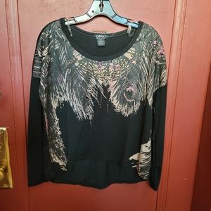 OPPA! (because I'm happy) LONG SLEEVE WITH SEQUIN DECOR SIZE M